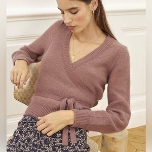 Rouje Marty Wrap Sweater Cardigan 40 (US 8).